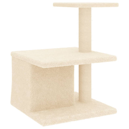 Kattenmeubel Met Sisal Krabpalen 48 Cm Crèmekleurig crème - Design Meubelz