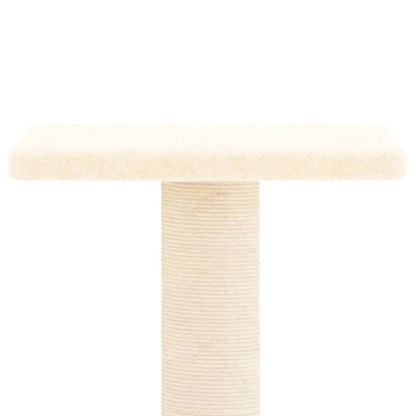 Kattenmeubel Met Sisal Krabpalen 73 Cm Crèmekleurig crème - Design Meubelz