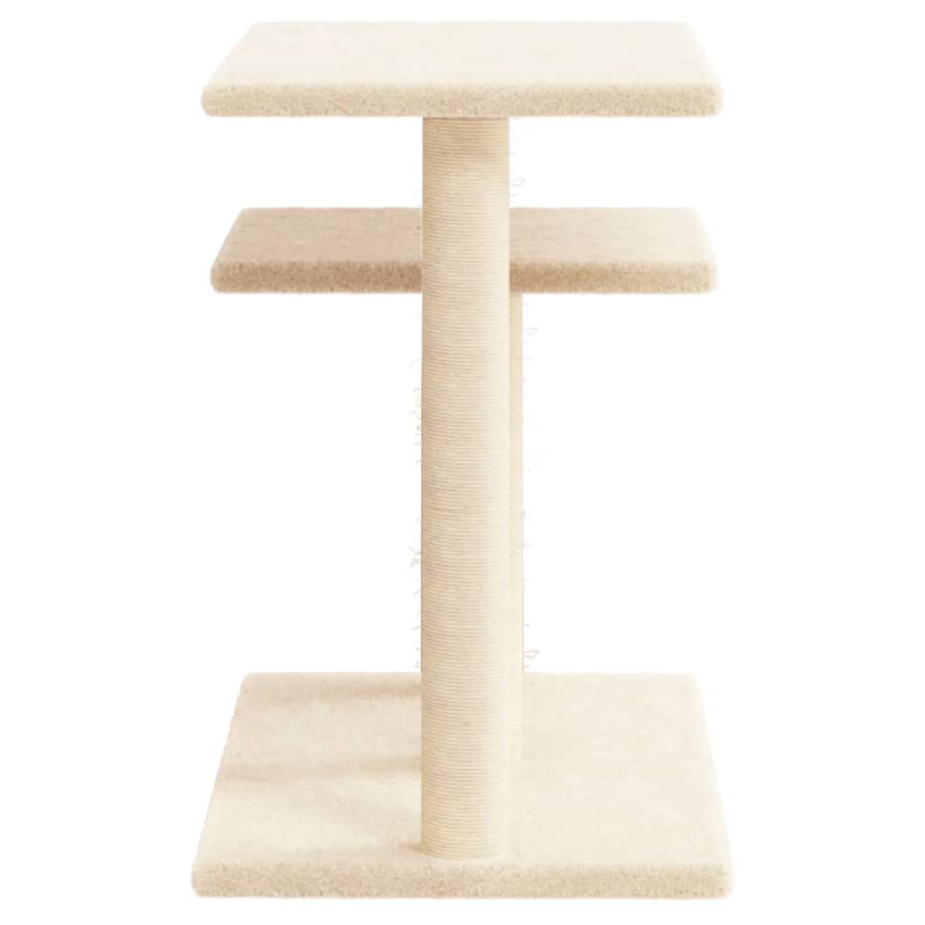 Krabpaal Met Platforms 62,5 Cm Crèmekleurig crème - Design Meubelz