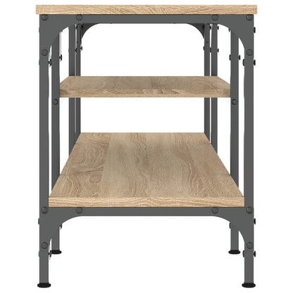 Tv-Meubel 121X35X45 Cm Bewerkt Hout En Ijzer Sonoma Eikenkleur Sonoma eiken - Design Meubelz