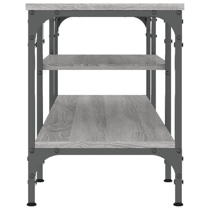 Tv-Meubel 121X35X45 Cm Bewerkt Hout En Ijzer Grijs Sonoma Eiken Grijs sonoma - Design Meubelz