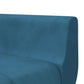 Slaapbank L-Vormig 275X140X70 Cm Fluweel Blauw - Design Meubelz