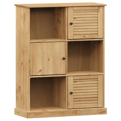 Boekenkast Vigo 90X35X114,5 Cm Massief Grenenhout - Design Meubelz