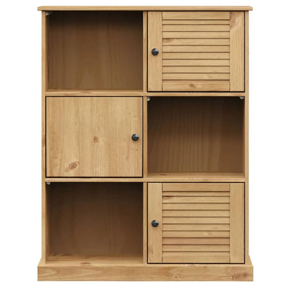 Boekenkast Vigo 90X35X114,5 Cm Massief Grenenhout - Design Meubelz