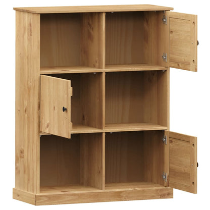 Boekenkast Vigo 90X35X114,5 Cm Massief Grenenhout - Design Meubelz