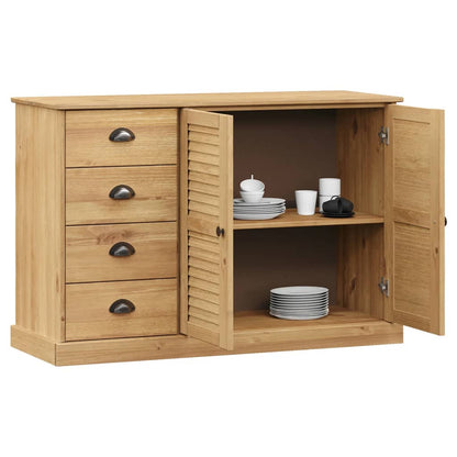 Dressoir Met Lades Vigo 113X40X75 Cm Massief Grenenhout - Design Meubelz