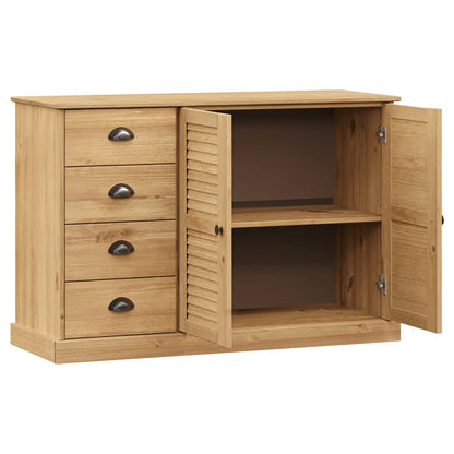 Dressoir Met Lades Vigo 113X40X75 Cm Massief Grenenhout - Design Meubelz