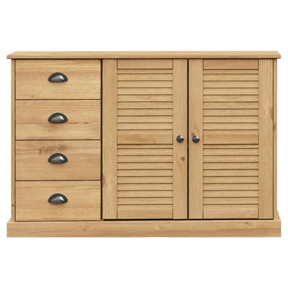 Dressoir Met Lades Vigo 113X40X75 Cm Massief Grenenhout - Design Meubelz