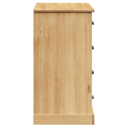 Dressoir Met Lades Vigo 113X40X75 Cm Massief Grenenhout - Design Meubelz