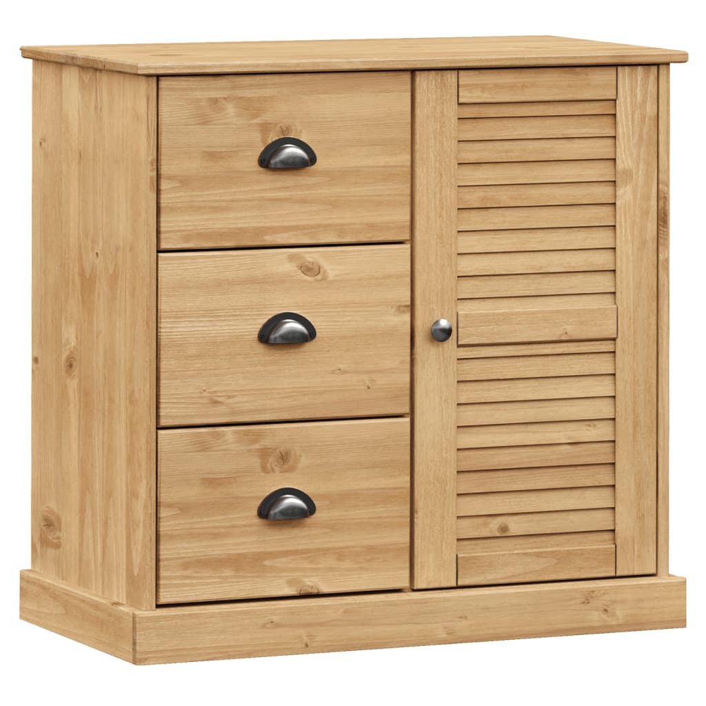 Dressoir Met Lades Vigo 78X40X75 Cm Massief Grenenhout - Design Meubelz