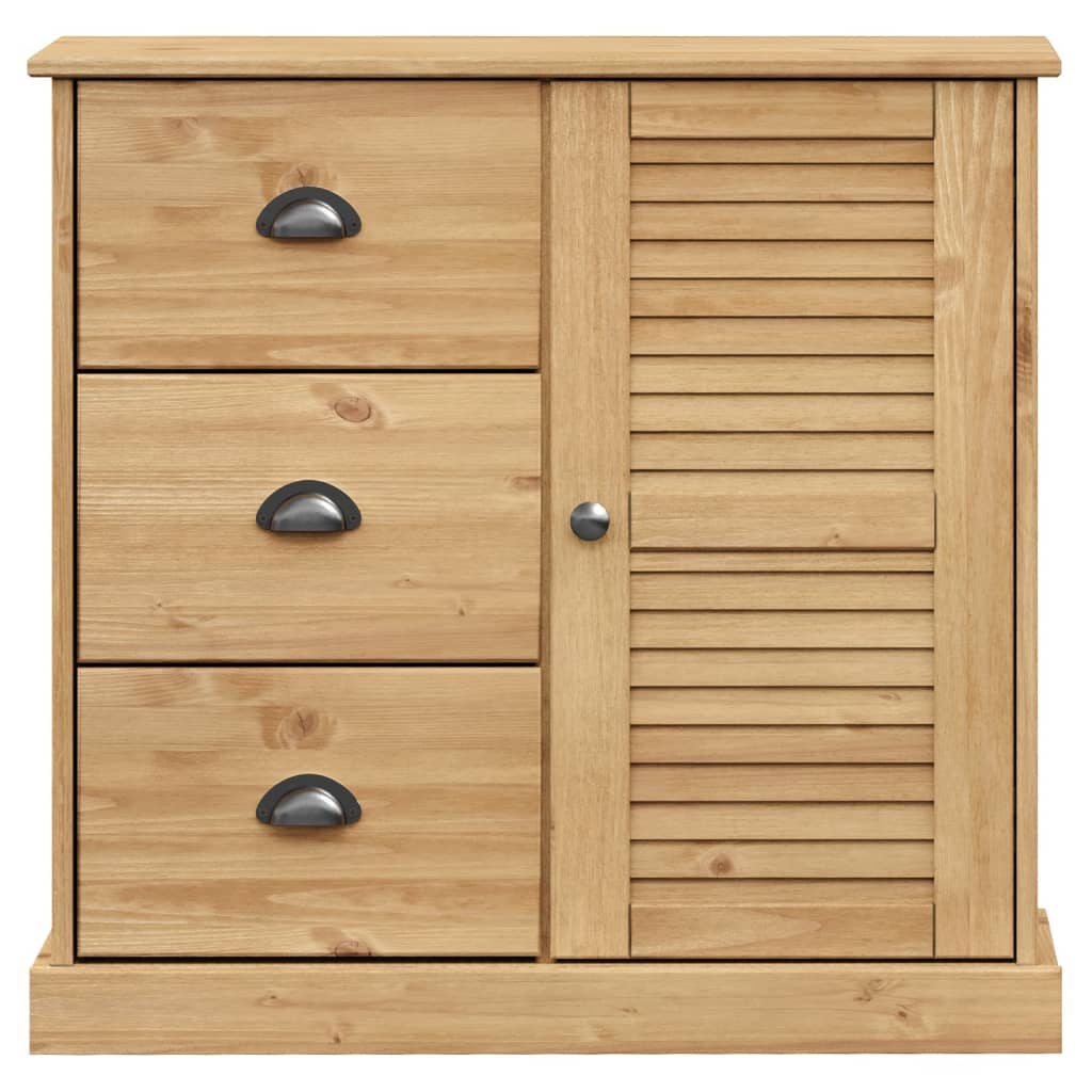 Dressoir Met Lades Vigo 78X40X75 Cm Massief Grenenhout - Design Meubelz