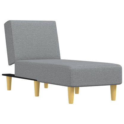 Chaise Longue Stof Lichtgrijs - Design Meubelz