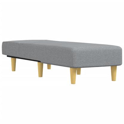 Chaise Longue Stof Lichtgrijs - Design Meubelz