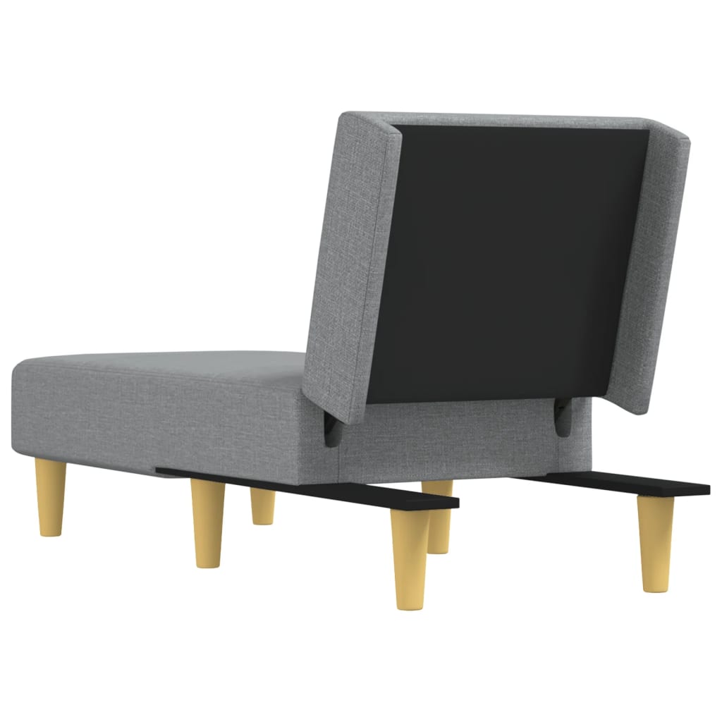 Chaise Longue Stof Lichtgrijs - Design Meubelz