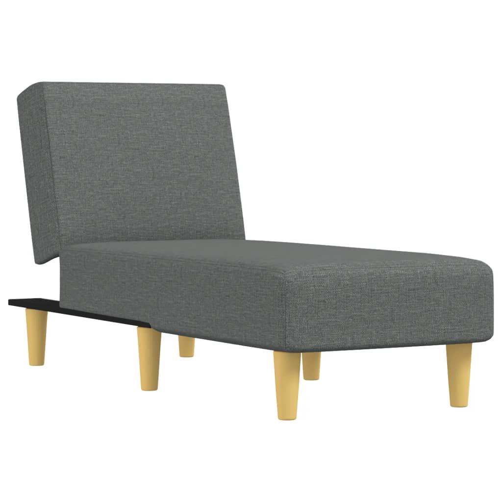 Chaise Longue Stof Donkergrijs - Design Meubelz