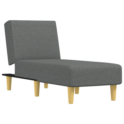 Chaise Longue Stof Donkergrijs - Design Meubelz