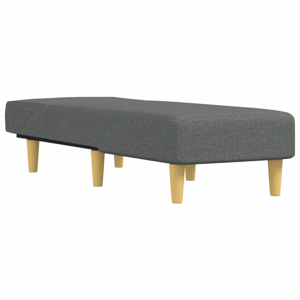 Chaise Longue Stof Donkergrijs - Design Meubelz