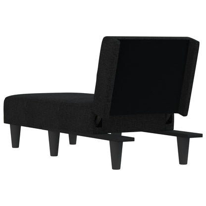 Chaise Longue Stof Zwart - Design Meubelz