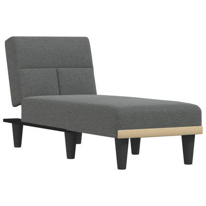 Chaise Longue Stof Donkergrijs - Design Meubelz