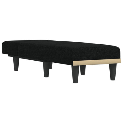 Chaise Longue Stof Zwart - Design Meubelz