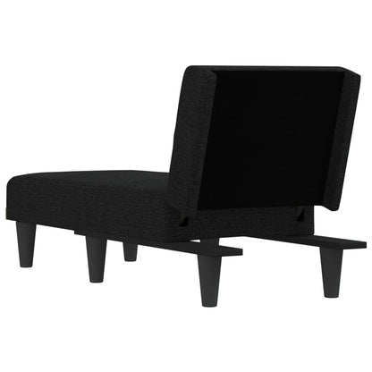 Chaise Longue Stof Zwart - Design Meubelz