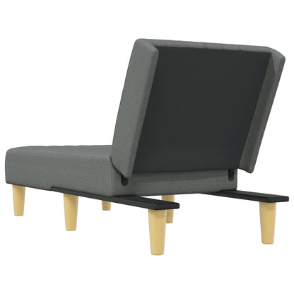 Chaise Longue Stof Donkergrijs - Design Meubelz