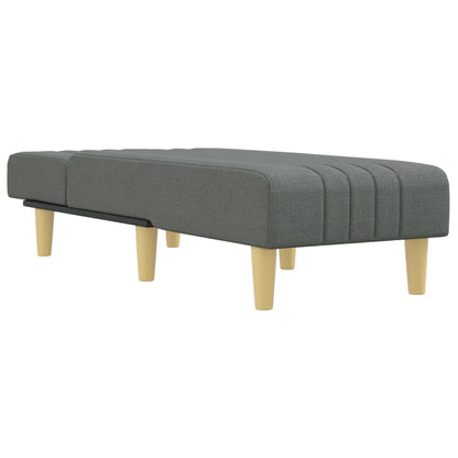 Chaise Longue Stof Donkergrijs - Design Meubelz