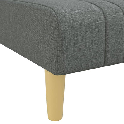 Chaise Longue Stof Donkergrijs - Design Meubelz