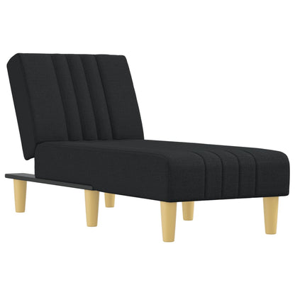 Chaise Longue Stof Zwart - Design Meubelz