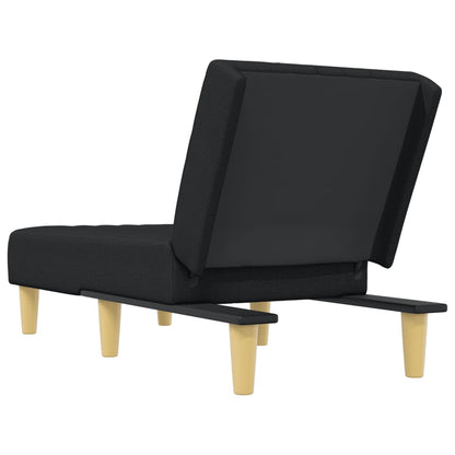 Chaise Longue Stof Zwart - Design Meubelz