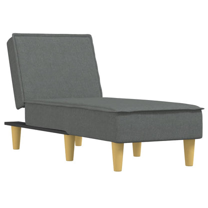 Chaise Longue Stof Donkergrijs - Design Meubelz