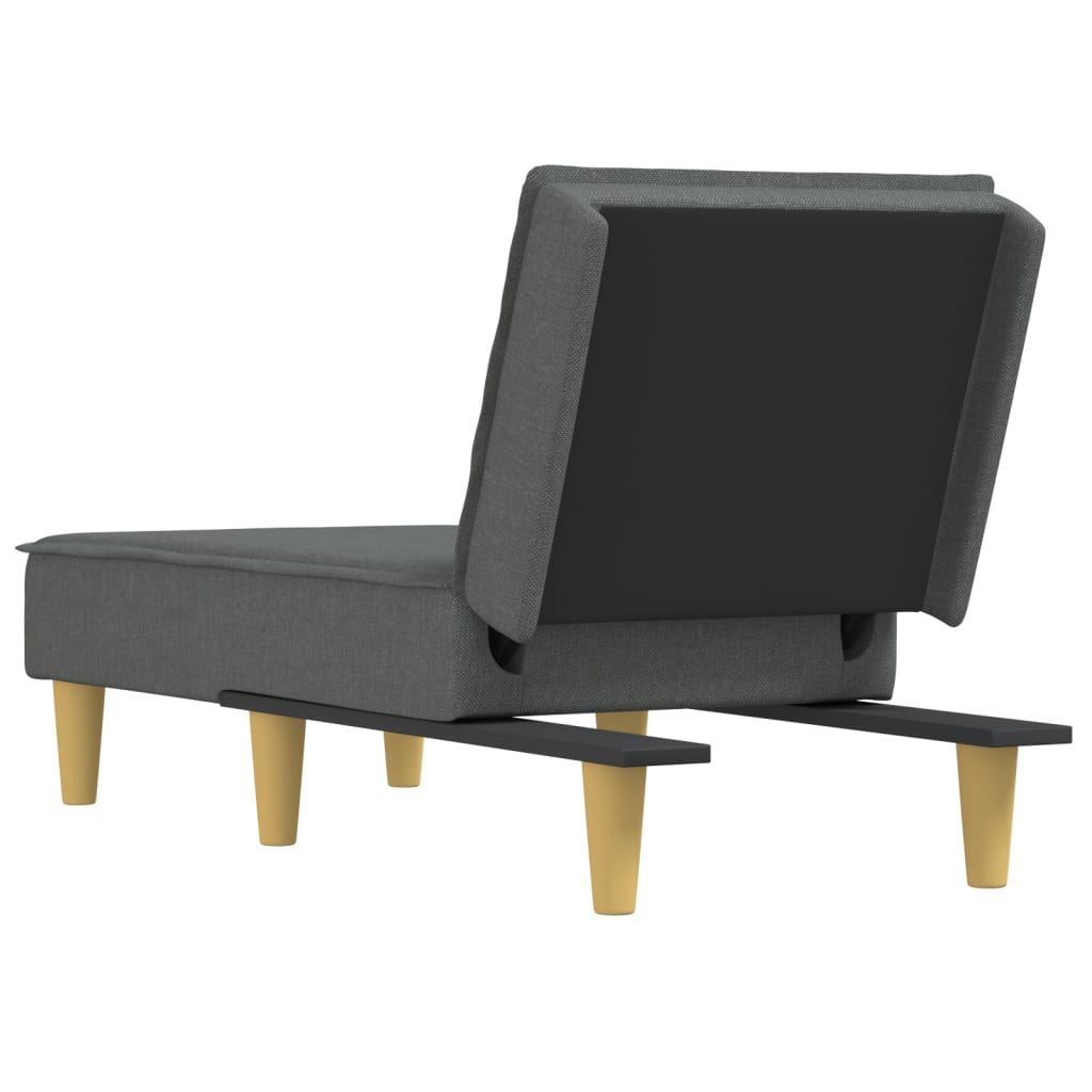 Chaise Longue Stof Donkergrijs - Design Meubelz