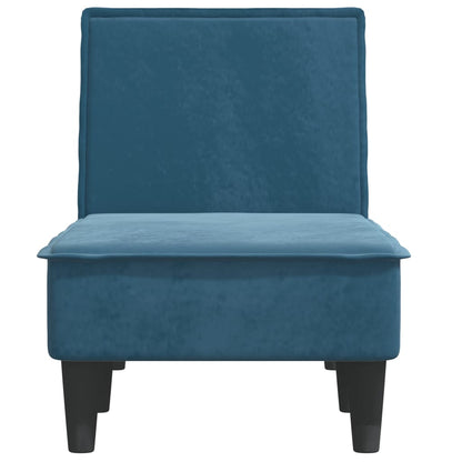 Chaise Longue Fluweel Blauw - Design Meubelz