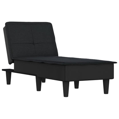 Chaise Longue Stof Zwart - Design Meubelz