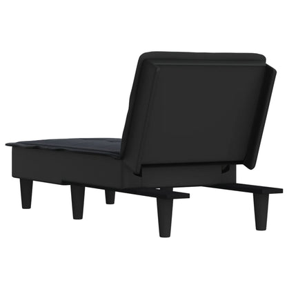 Chaise Longue Stof Zwart - Design Meubelz