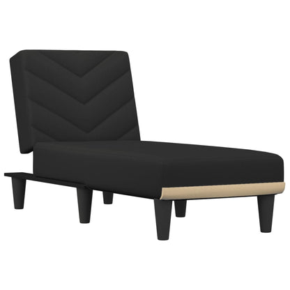 Chaise Longue Stof Zwart - Design Meubelz