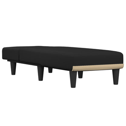 Chaise Longue Stof Zwart - Design Meubelz