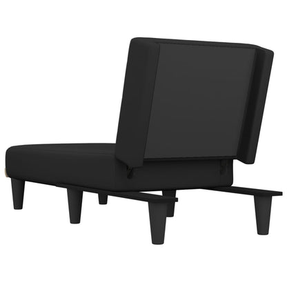 Chaise Longue Stof Zwart - Design Meubelz