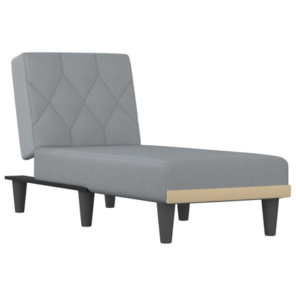 Chaise Longue Stof Lichtgrijs - Design Meubelz