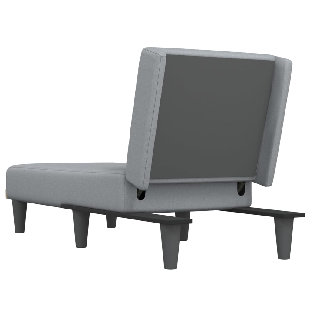 Chaise Longue Stof Lichtgrijs - Design Meubelz