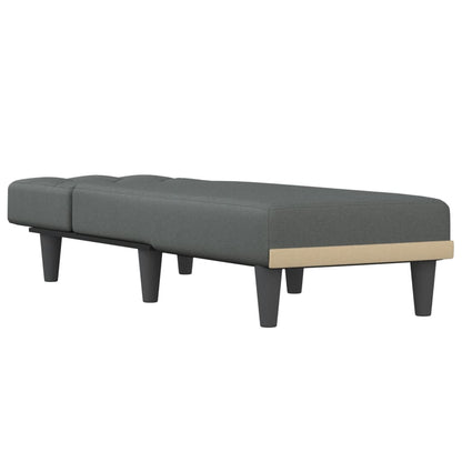 Chaise Longue Stof Donkergrijs - Design Meubelz