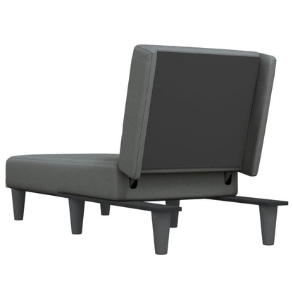 Chaise Longue Stof Donkergrijs - Design Meubelz