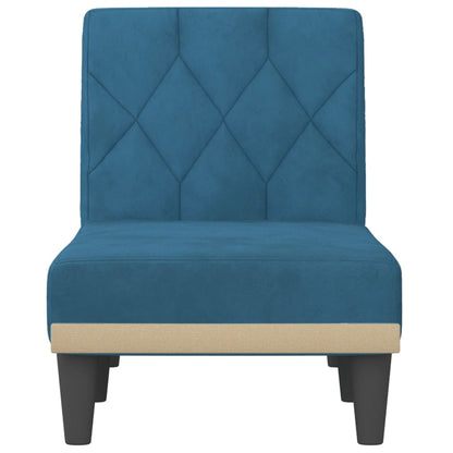 Chaise Longue Fluweel Blauw - Design Meubelz