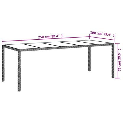 9-Delige Tuinset Met Kussens Poly Rattan Grijs - Design Meubelz