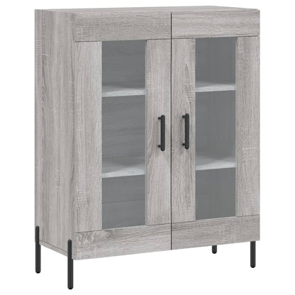 Dressoir 69,5X34X90 Cm Bewerkt Hout Grijs Sonoma Eikenkleurig - Design Meubelz