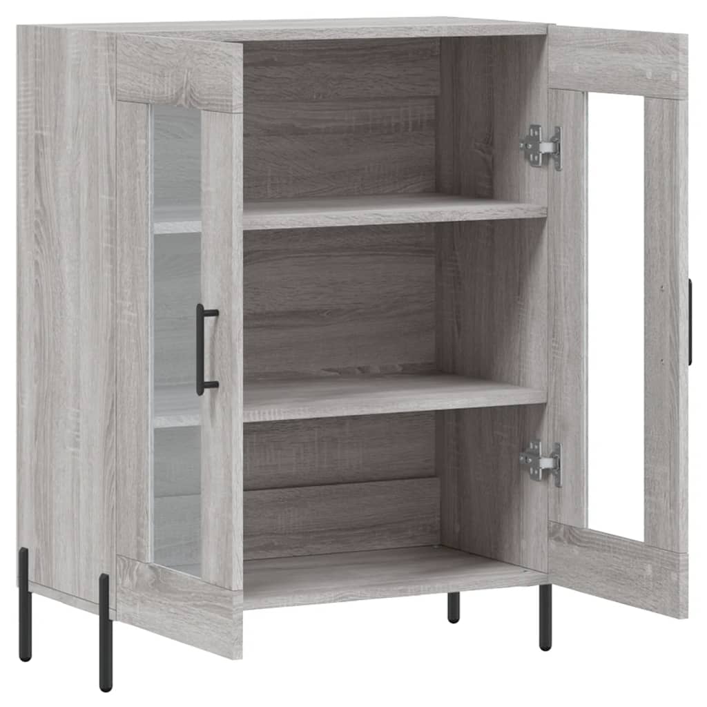 Dressoir 69,5X34X90 Cm Bewerkt Hout Grijs Sonoma Eikenkleurig - Design Meubelz