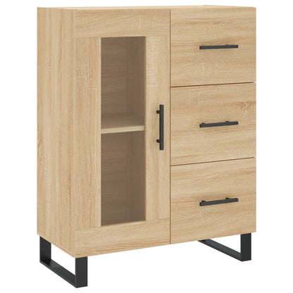 Dressoir 69,5X34X90 Cm Bewerkt Hout Sonoma Eikenkleurig - Design Meubelz