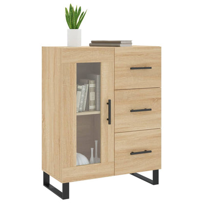 Dressoir 69,5X34X90 Cm Bewerkt Hout Sonoma Eikenkleurig - Design Meubelz