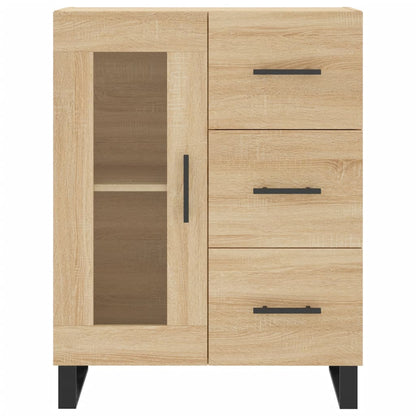 Dressoir 69,5X34X90 Cm Bewerkt Hout Sonoma Eikenkleurig - Design Meubelz