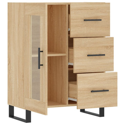 Dressoir 69,5X34X90 Cm Bewerkt Hout Sonoma Eikenkleurig - Design Meubelz